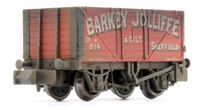 ROS0002W Custom Weathered Barkby Jolliffe, Sheffield RCH 7 Plank Private Owner Wagon No.814