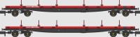 Borail BRA Rail carrier twin pack in BR Railfreight red