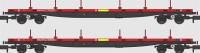 YLA Mullet twin pack in BR Railfreight red with yellow Mullet branding - DC967594 and DC967620