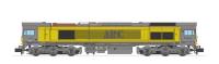Class 59/1 59104 "Village of Great Elm" in ARC yellow