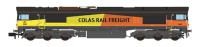 Class 66 66848 in Colas Rail Freight orange & yellow with 'Bugeye' lights