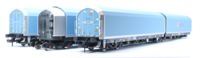 RT-OO-WIA-404B OO/4mm 5-car Arbel WIA car carrier with DB branding. Wagon number 85 70 4971 043-0