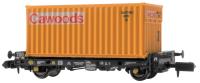 PFA 30.4t flat wagon with coal containers - Cawoods yellow - pack of 3 (Version A)