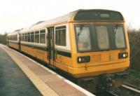 Class 142 'Pacer' 2-car DMU in Merseyrail livery - number and destinations TBC
