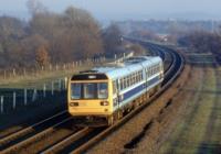 Class 142 'Pacer' 2-car DMU 142090 in BR Provincial blue and white - "Leeds / Selby"