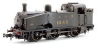 S2102-03W Custom Weathered Class J50 LNER Black (Unlined) 0-6-0 Tank Locomotive No.1045