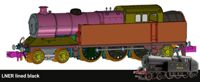 S2104-04 Robinson A5 (GCR Class 9N) 4-6-2 LNER Black (Red Lining) No.5024 Steam Tank Locomotive