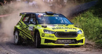 SCXE10565 Advance Digital Skoda Fabia WRC2 Cohete Suarez Mud Effect
