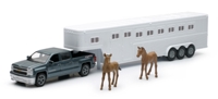 SS-19513 Chevrolet Silverado Crew Cab Pickup Truck with Horse Trailer