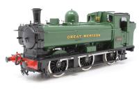 Class 8750 0-6-0PT in unpainted brass with black chassis
