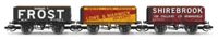 TT6042 7 Plank Wagon Lowe & Warwick Bernard T Frost Shirebrook Triple Pack