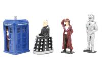 TY96202 Doctor Who - Tardis, Davros, The Doctor and Cyberman Set