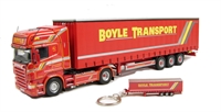 J5644A Scania R Series curtainside "Boyle Transport" with keyring