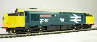Class 37/4 37401 "Mary Queen of Scots" in BR livery with large logo