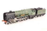 Rebuilt West Country Class 4-6-2 34028 'Eddystone' in BR Green