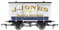 4-wheel box van in J. Jones Family Butcher white and blue (Dad's Army themed) - exclusive to Buggleskelly Station