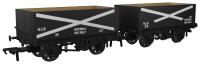 RCH 1907 7-plank open wagons in NCB black - Pack of 2 - 35 & 64 - exclusive to World of Railways