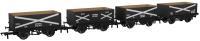 RCH 1907 7-plank open wagons in NCB black - Pack of 4 - 108, 85, 35 & 64 - exclusive to World of Railways