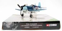 AA33007 Chance Vought F4U-1A Corsair United States Navy White 3 Ensign Frederick Streig, VF-17, February 1944 WWII Legends Range