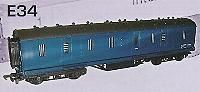 Stanier type 50' parcels in BR blue