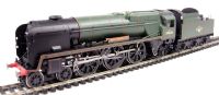 Rebuilt West Country Class 4-6-2 34036 "Westward Ho" in BR Green with late crest