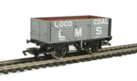 7 plank wagon in LMS loco coal grey livery