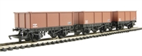 R6473 Pack of 3 26 ton mineral wagons in BR bauxite - Railroad Range