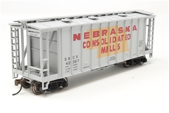 40' Airslide covered hopper 'Nebraska Consolidated Mills'