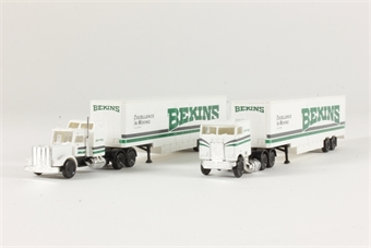 2 x Cab & Trailer 'Bekins'