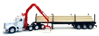 Peterbilt 367 Log Tuck with Hoist