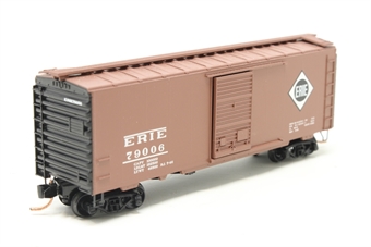 40' steel PS-1 boxcar of the Erie - brown with black ends 79006