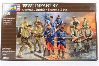 WWI Infantry German/ British/ French 1914
