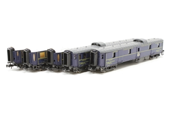 Set of five Orient Express Pullman coaches of the CIWL
