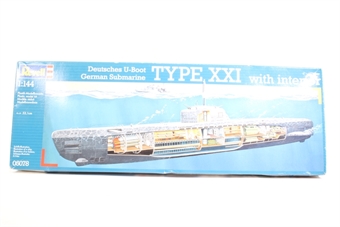 Type XXI U-Boat with Interior