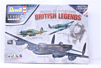 British Legends Gift Set - Hurricane Mk.IIb, Spitfire Mk.Vb, Lancaster Mk.III