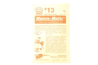 Underset shank (.050") one insulating plastic draft gear box coupling conversion kit - pack of two