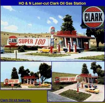 Clark Oil Gas Station Kit