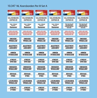 Train Destination Plates, Era III Set A