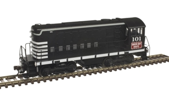 HH600/660 Alco 101 of the Green Bay & Western 1945 repaint