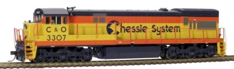 U30C GE 3307 of the Chessie System - digital sound fitted