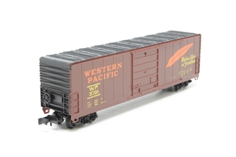 50' Evans 5277 hi-cube boxcar of the Western Pacific - brown 3701