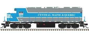 GP38 EMD 3812 of the Central Maine & Quebec Railway  - digital sound fitted