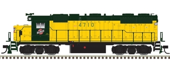 GP38 EMD 4704 of the Chicago & North Western  - digital sound fitted