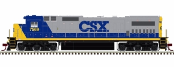 Dash 8-40C GE 7569 of CSX  - digital sound fitted