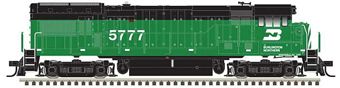 U30B GE 5779 of the Burlington Northern