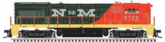 U30B GE 9729 of the Nacionales de Mexico - digital sound fitted