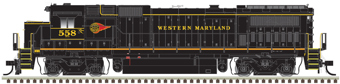 Dash 8-40B GE 558 of the Western Maryland Scenic Railroad