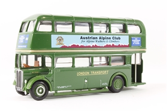 AEC RT (Closed) - LT Green-á - 'Dulux' advert on one side only - Blank destinations - No front destination
