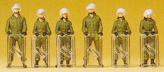 German Riot Police with Shield Down - pack of 6