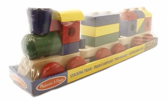 Stacking train wooden train set